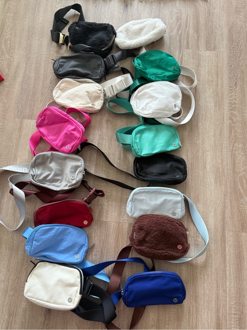 Lululemon Fanny packs in multiple colors. $30 each